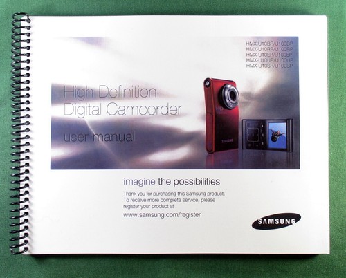 Samsung hmx u10 - samsung, manuale