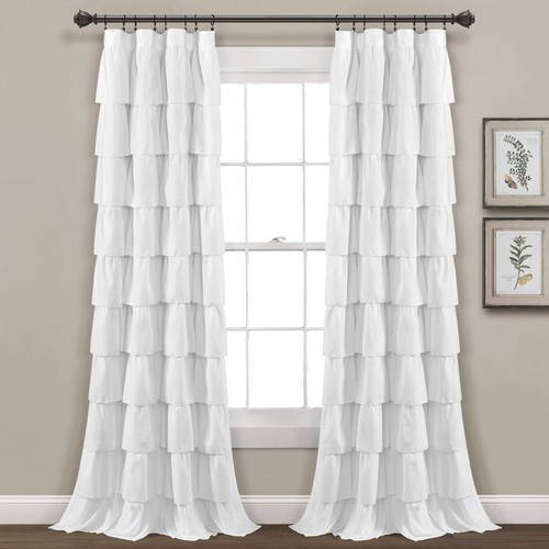 Lush decor bianco tenda per - bianco,