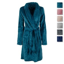 Vestaglia sciallata da donna Abigal in Pile coral X960