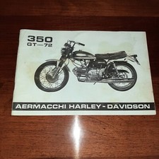 Aermacchi Harley Davidson Gt 350 libretto uso e manutenzione MANUALE OWNER'S '72