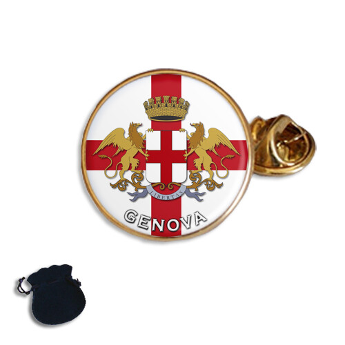 Genoa genova flag coat arms - genova, of