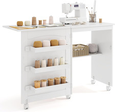 Tavolo Cucire Con Ruote, Tavolino Cucito Pieghevole, Asse Da Stiro Richiudibile,