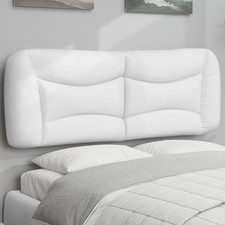 vidaXL Cuscino Testiera Bianco