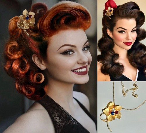 Spilla vintage rockabilly - spilla,