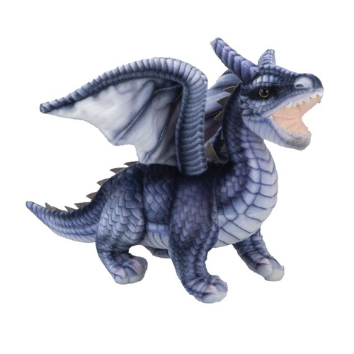 Peluche drago rosso realistico - drago,