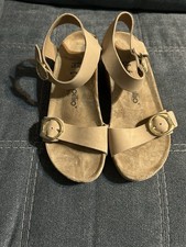 Sandali Papillio by Birkenstock Soley con fibbia ad anello e zeppa Sandcastle taglia 7