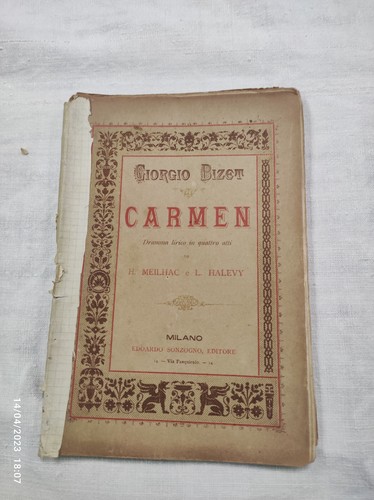 Carmen giorgio bizet sonzogno - carmen,