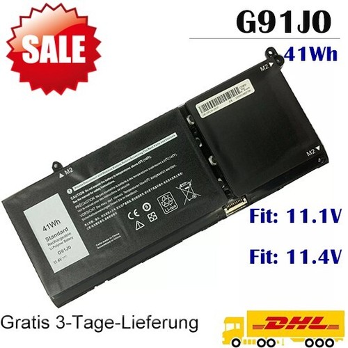 Batteria 41wh g91j0 v6w33 - 41wh,