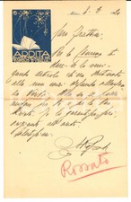 1920 MILANO Lettera Arturo