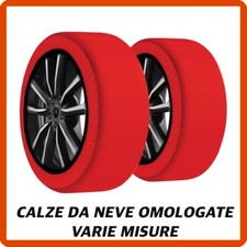 Calze da neve omologate catene EN 16662-1 in tessuto 3D pneumatici per auto