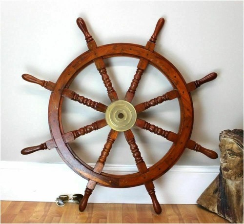 Vintage ruota timone barca - vintage,