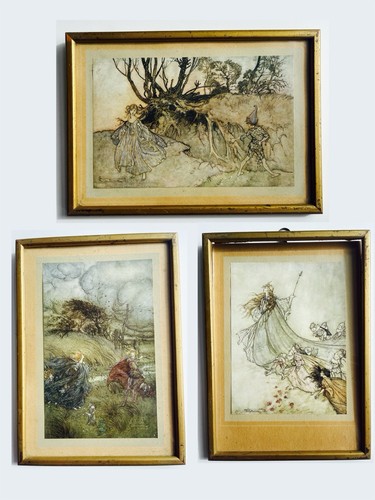 Vintage framed trio - trio, of