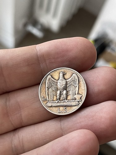 Regno italia lire 1929 - d'italia, xf