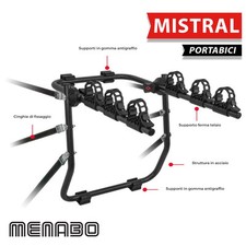 PORTABICI POSTERIORE 3 BIKE