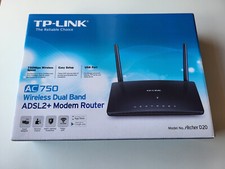 MODEM ROUTER TP-LINK Archer D20 AC750 Wireless Dual Band ADSL2+