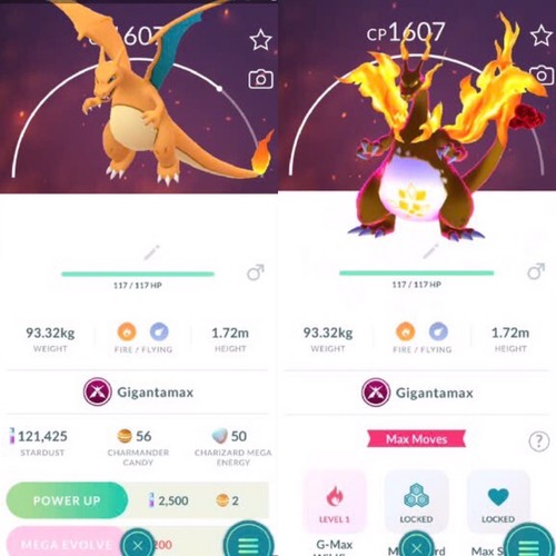 Pokémon gigantamax - go,
