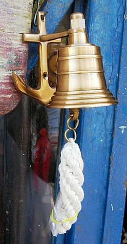 Campana con ancora ottone - campana,