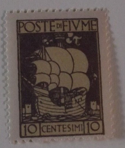 Francobollo fiume 173 mnh nave - mnh,