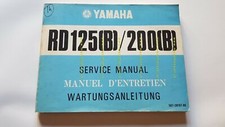 Yamaha RD 125 B - RD 200 B 1974 manuale officina originale repair manual