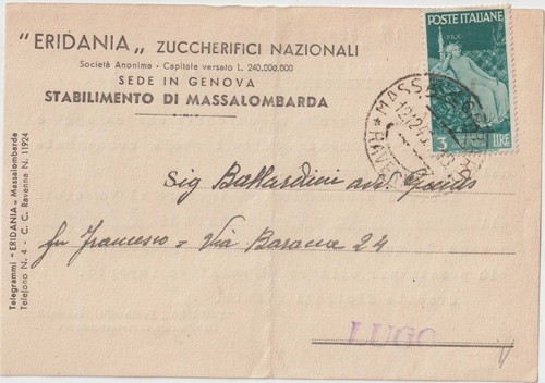 Italia 1946 massalombarda - italia,