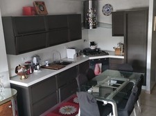 cucina completa marca copat color lavagna incluso tavolo cristallo (10 posti) 