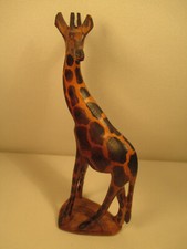 Legno intagliato giraffa - intagliato,
