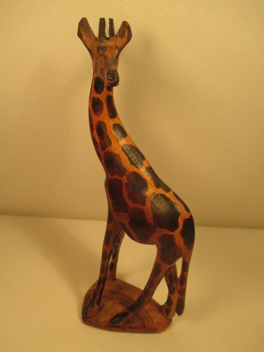 Legno intagliato giraffa - legno,