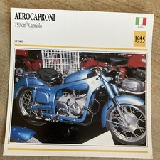 Aerocaproni 150 CC Capriolo 1955 Carta Moto Collezione Atlas Italia