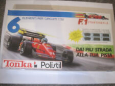 Tonka Polistil - F1 Professional - SET 6 BOX - 4x dritto + 2 curve - IN CONFEZIONE ORIGINALE