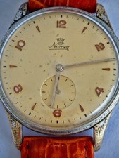 VINTAGE NIMER CALATRAVA MECHANICAL MANUAL WIND MEN'S WATCH 1930'S WORKING...