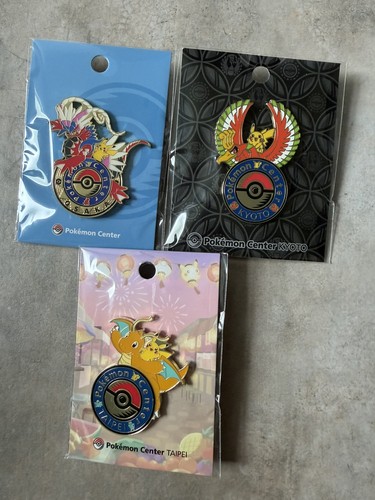 Pokemon center pin bundle - center,