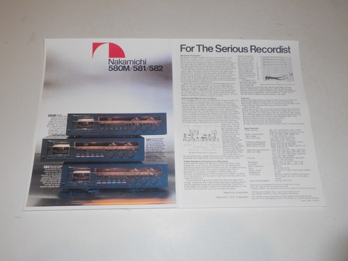 Nakamichi 580m 582 - 580m,, '81