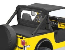 Parabrezza nero parabrezza capote parabrezza Bestop Jeep CJ 80-86 YJ 87-95