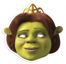 Principessa Fiona Da Shrek Carta Singola Festa Maschera Viso Divertente -