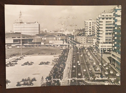 Cartolina genova corso marconi - genova,