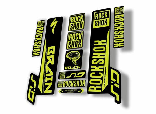 Adesivo decalcomania rock shox - rock,
