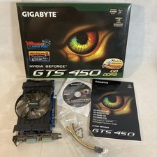 GIGABYTE NVIDIA GEFORCE GTS 450 DDR3 1GB 128 BIT DUAL DVI-I/HDMI, scatola guida disco