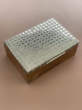 Scatola argento e legno