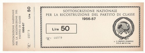 Lire sottoscrizione - 50,