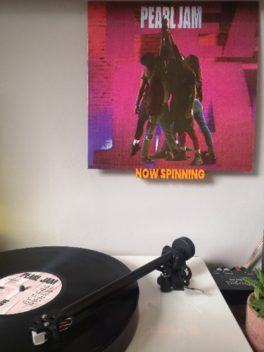 Vinyl record now spinning - vinyl,