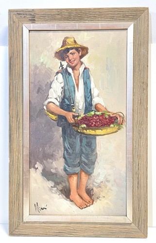 Quadro vintage ragazzo con