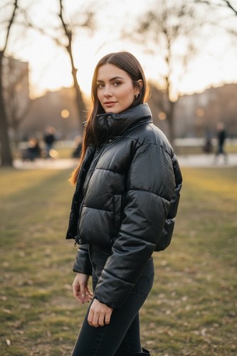 Zara giacca nera - giacca, ecopelle