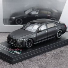 Modellino in lega AR 1:64 Mercedes AMG S63 E Performance 2023 nero scuro