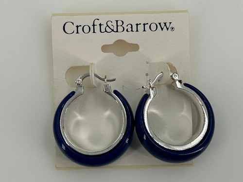 Orecchini cerchio blu croft - blu,