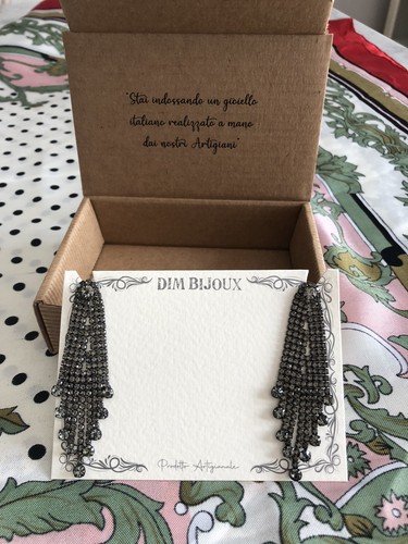 Orecchini pendenti strass - orecchini,