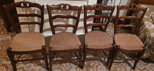 Sedie artigianali legno con - artigianali,