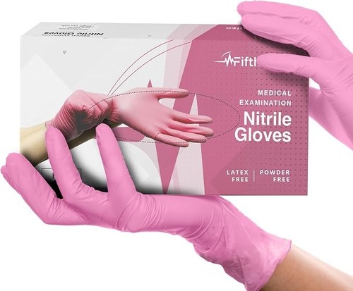 Guanti monouso nitrile rosa - monouso,