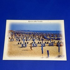 OMBRELLONI RIVIERA DELLA VERSILIA CARTOLINA RICORDO