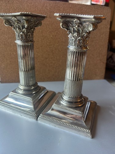 Coppia antichi candelabri - coppia,