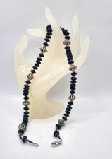 ARGENTO E ONICE COLLANA UOMO DONNA COLLANA UNISEX ARGENTO 925 NERO ONICE